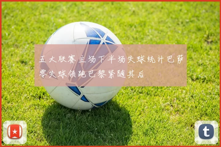 五大联赛主场下半场失球统计巴萨零失球领跑巴黎紧随其后